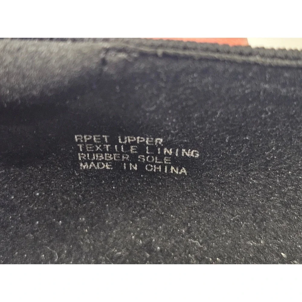 Vivaia Pointed Toe Wedge Flats Womens 40 Black Recycled Knit Comfort Shoes NWOB